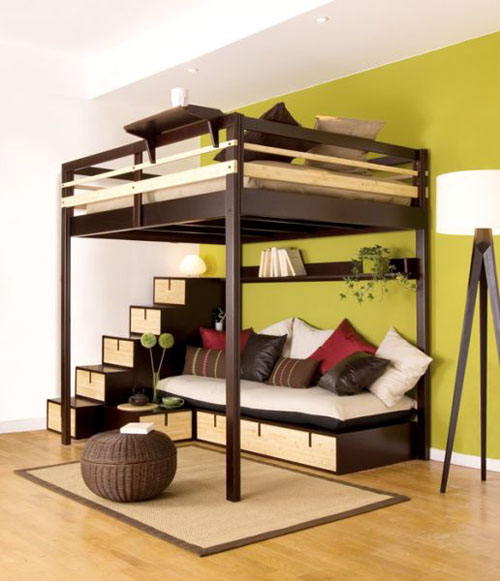 plans full size loft bed with desk